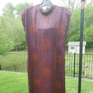 Vintage Silk Sheath Wiggle M